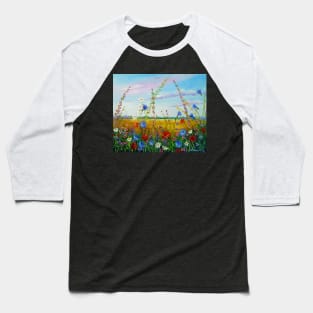 Field in summer flowers Baseball T-Shirt